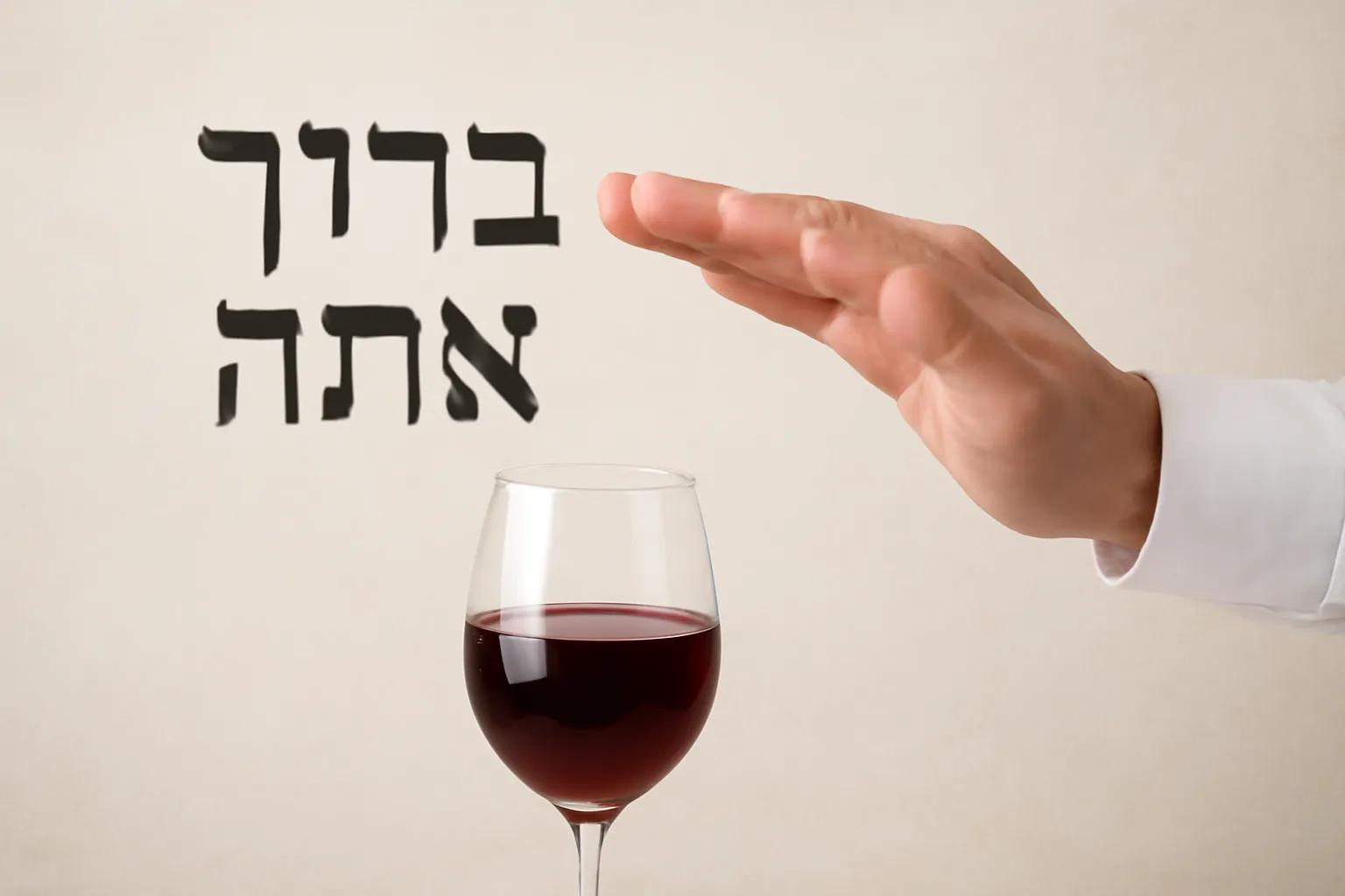blessing over wine hebrew