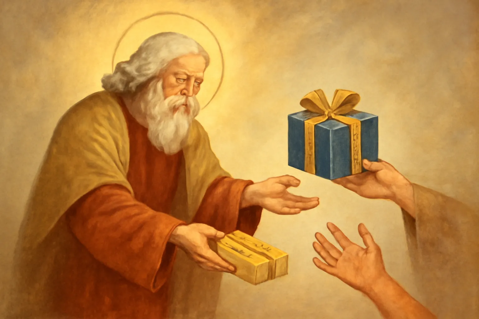 god giving gifts