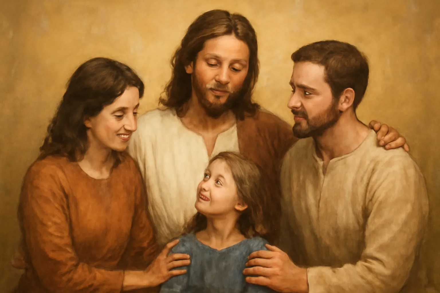 jesus with family