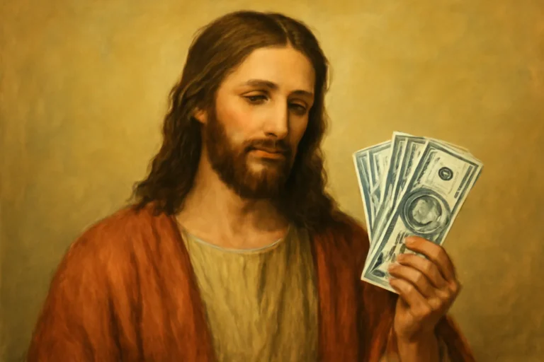 jesus with money