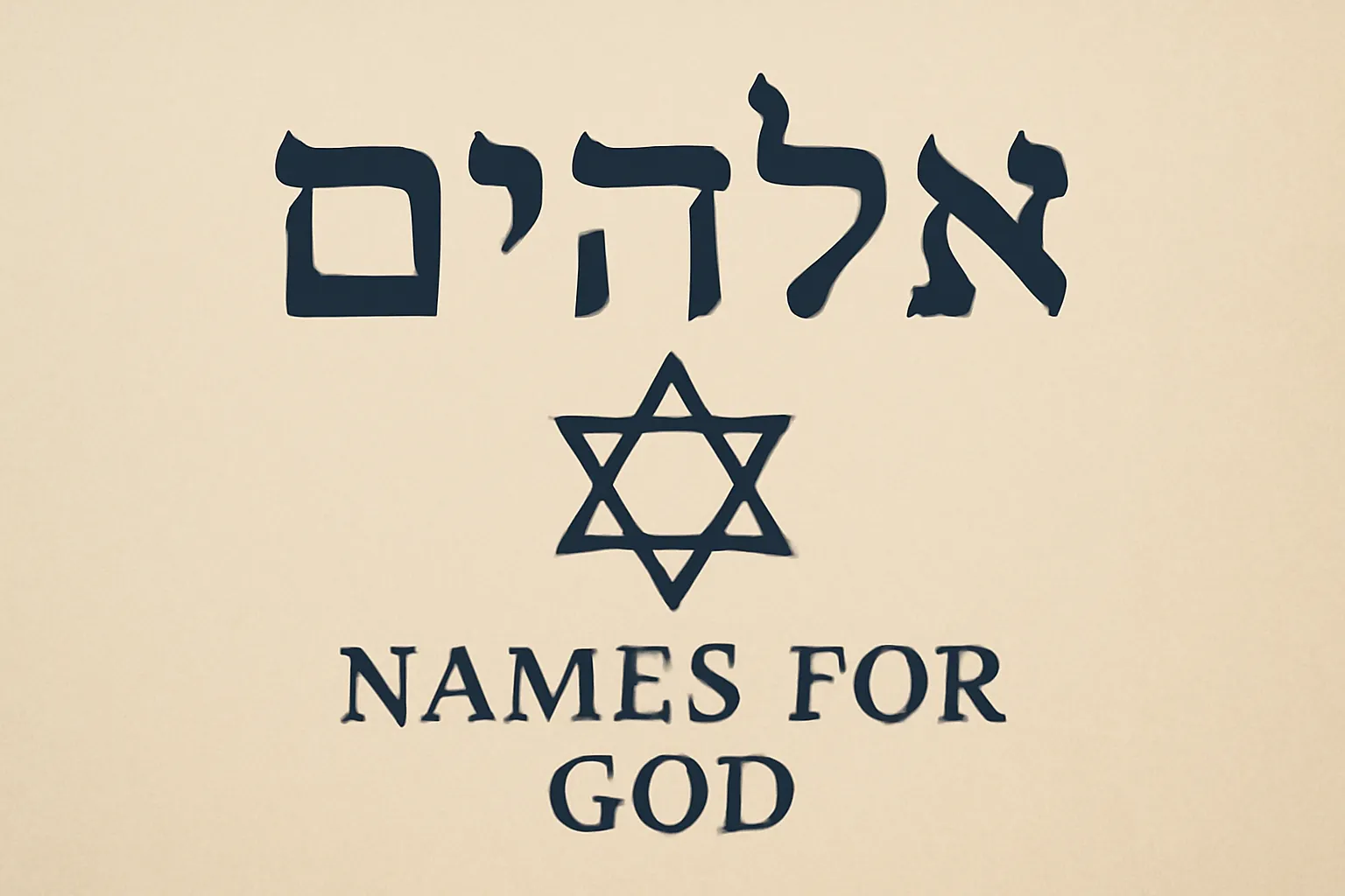 jewish names for god and their meanings