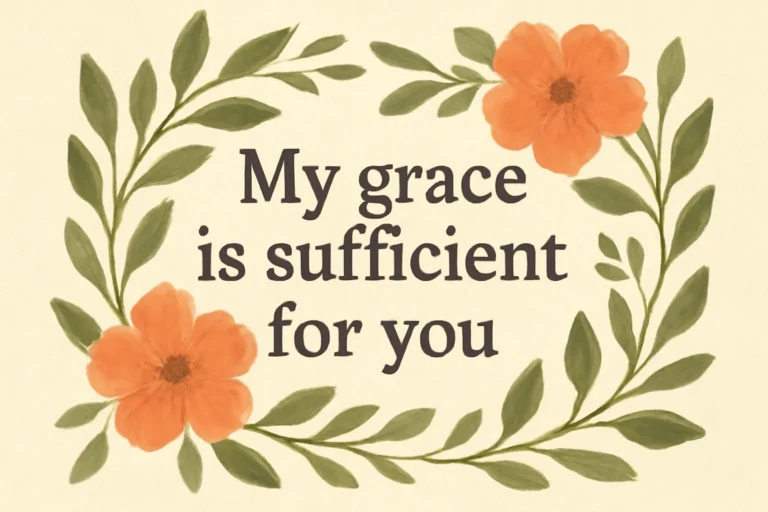 my grace is sufficient for you bible verse